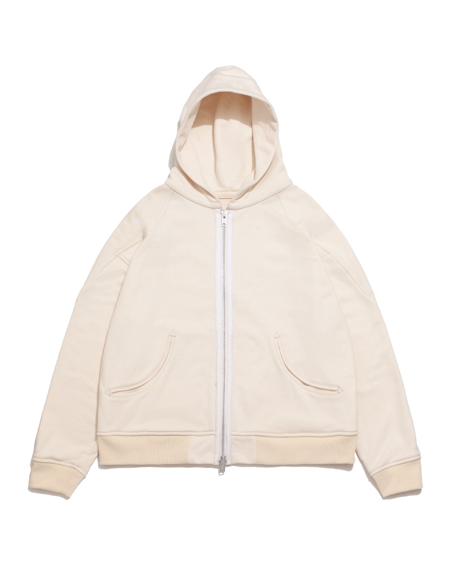 Western "Cowboi" Hoodie Zip Up - Creme