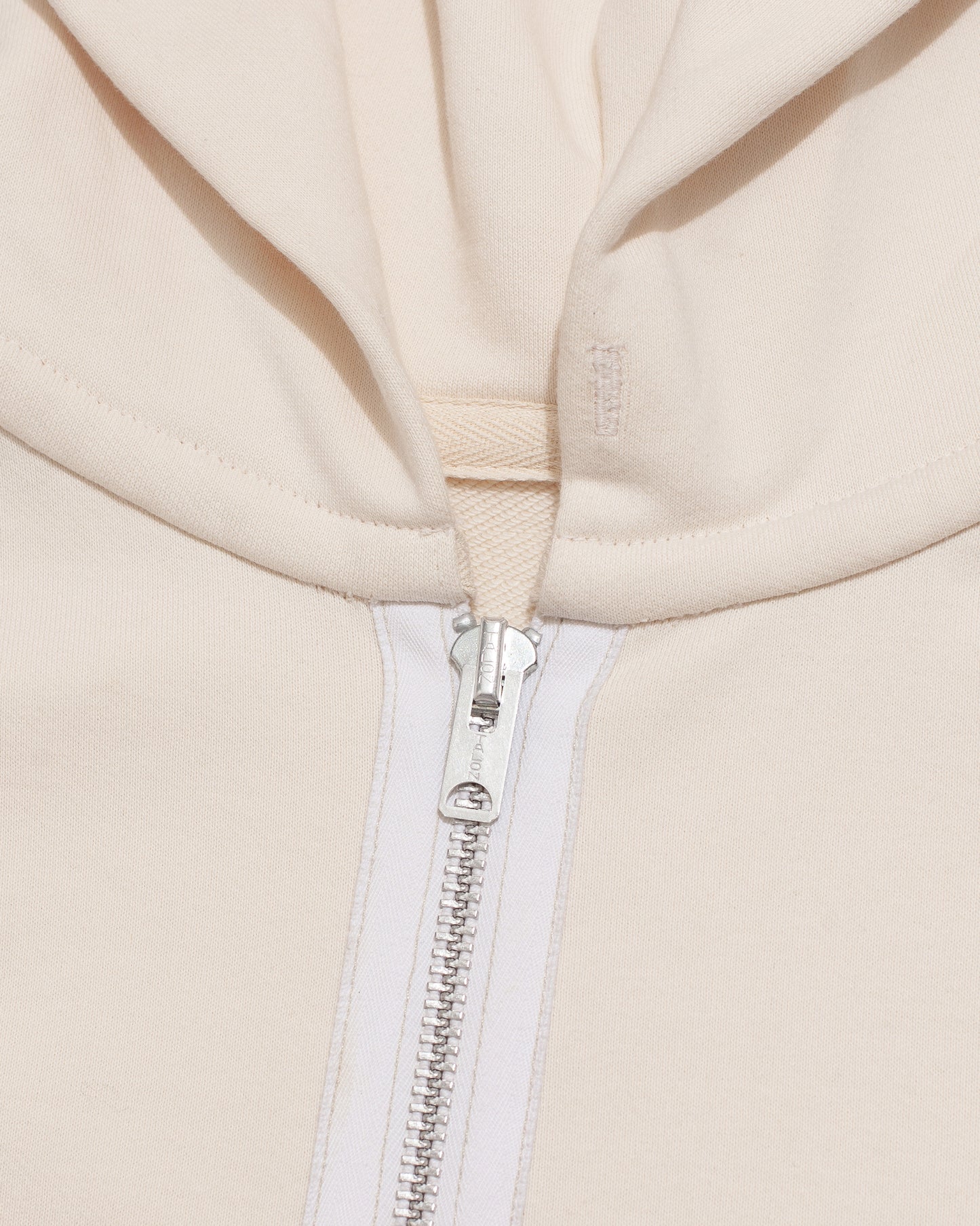 Western "Cowboi" Hoodie Zip Up - Creme