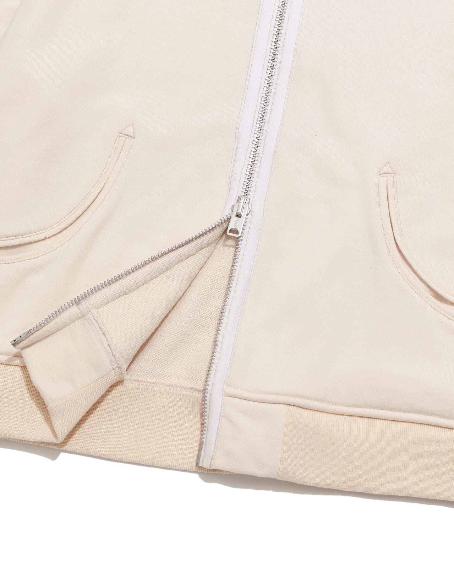 Western "Cowboi" Hoodie Zip Up - Creme