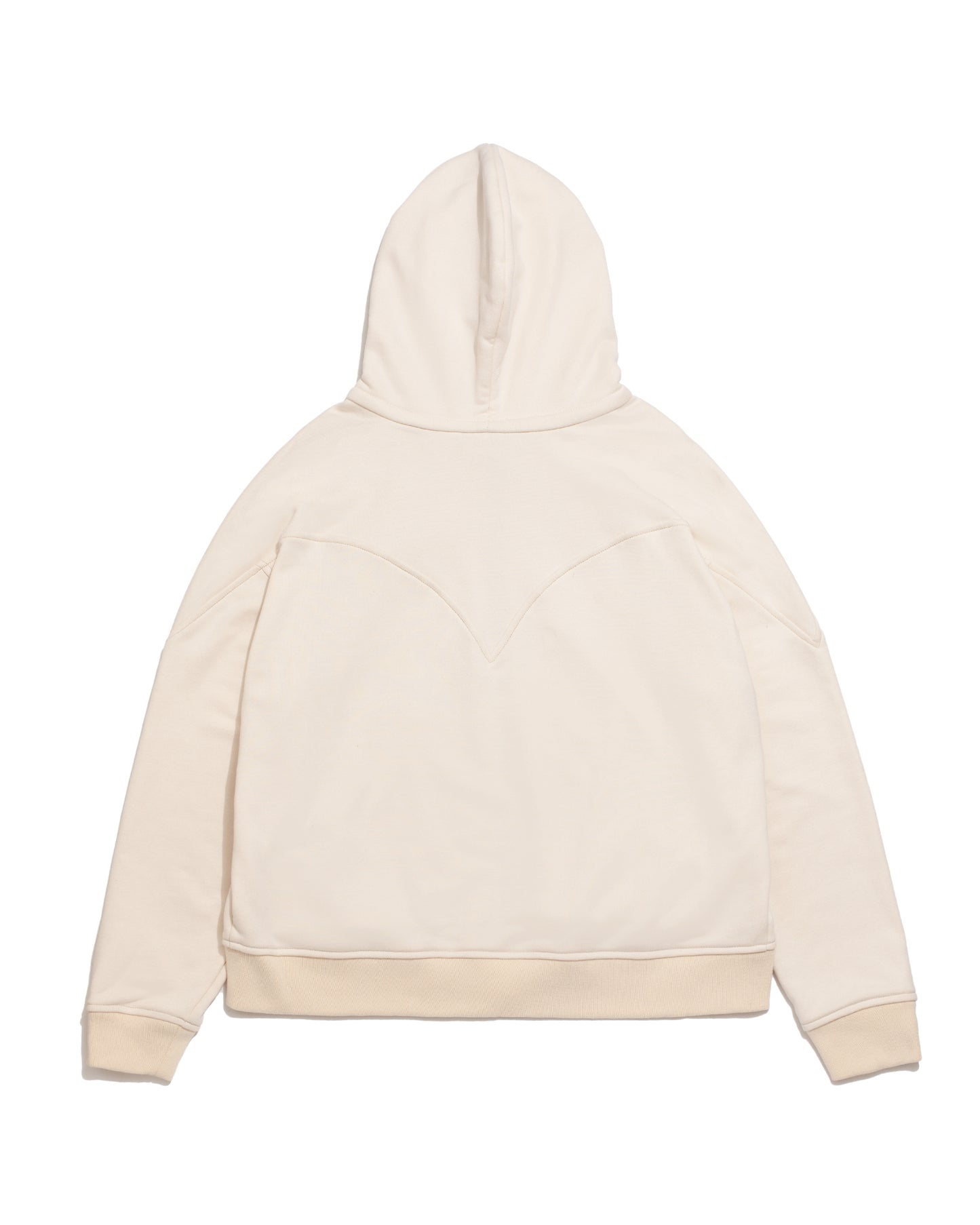 Western "Cowboi" Hoodie Zip Up - Creme