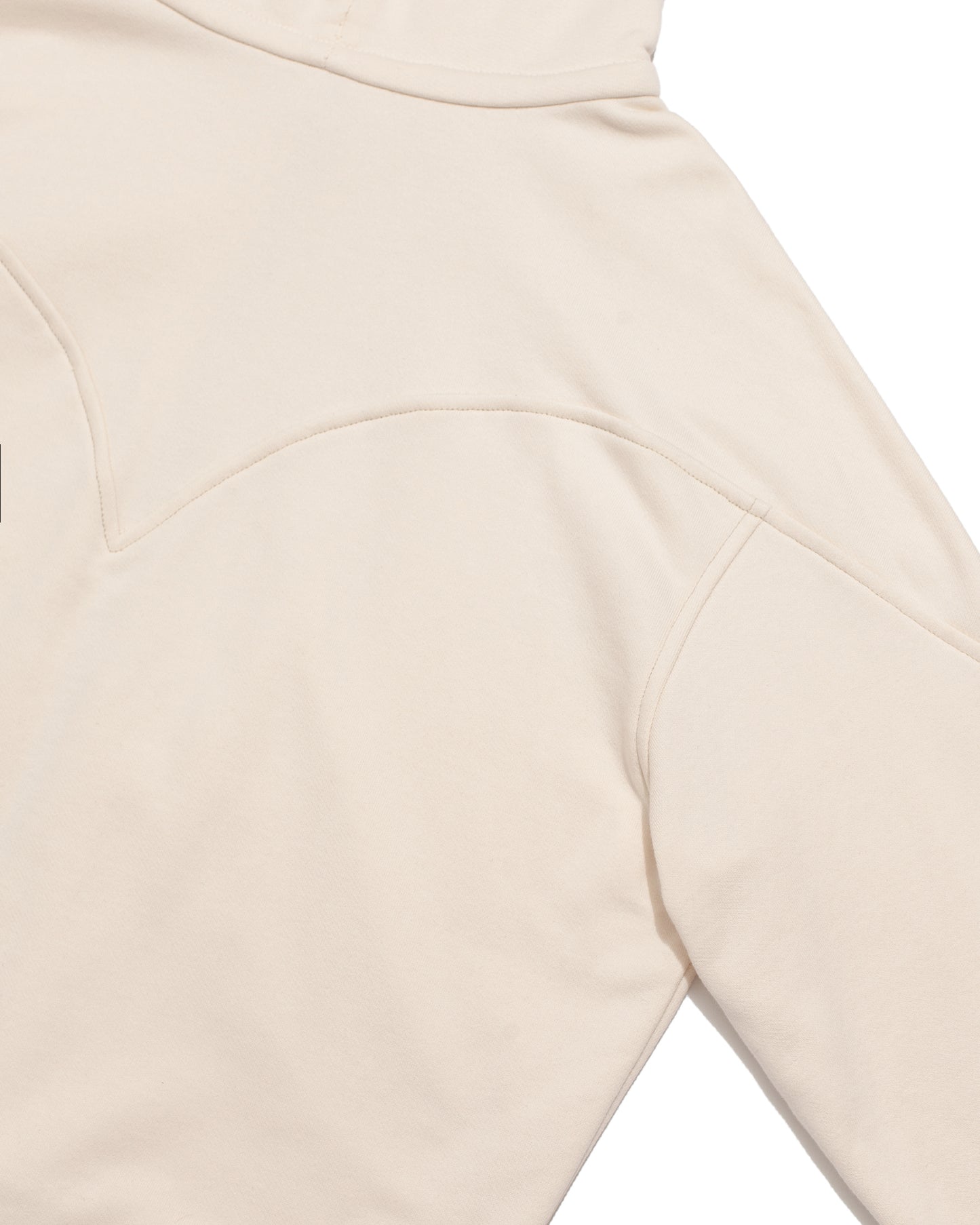 Western "Cowboi" Hoodie Zip Up - Creme