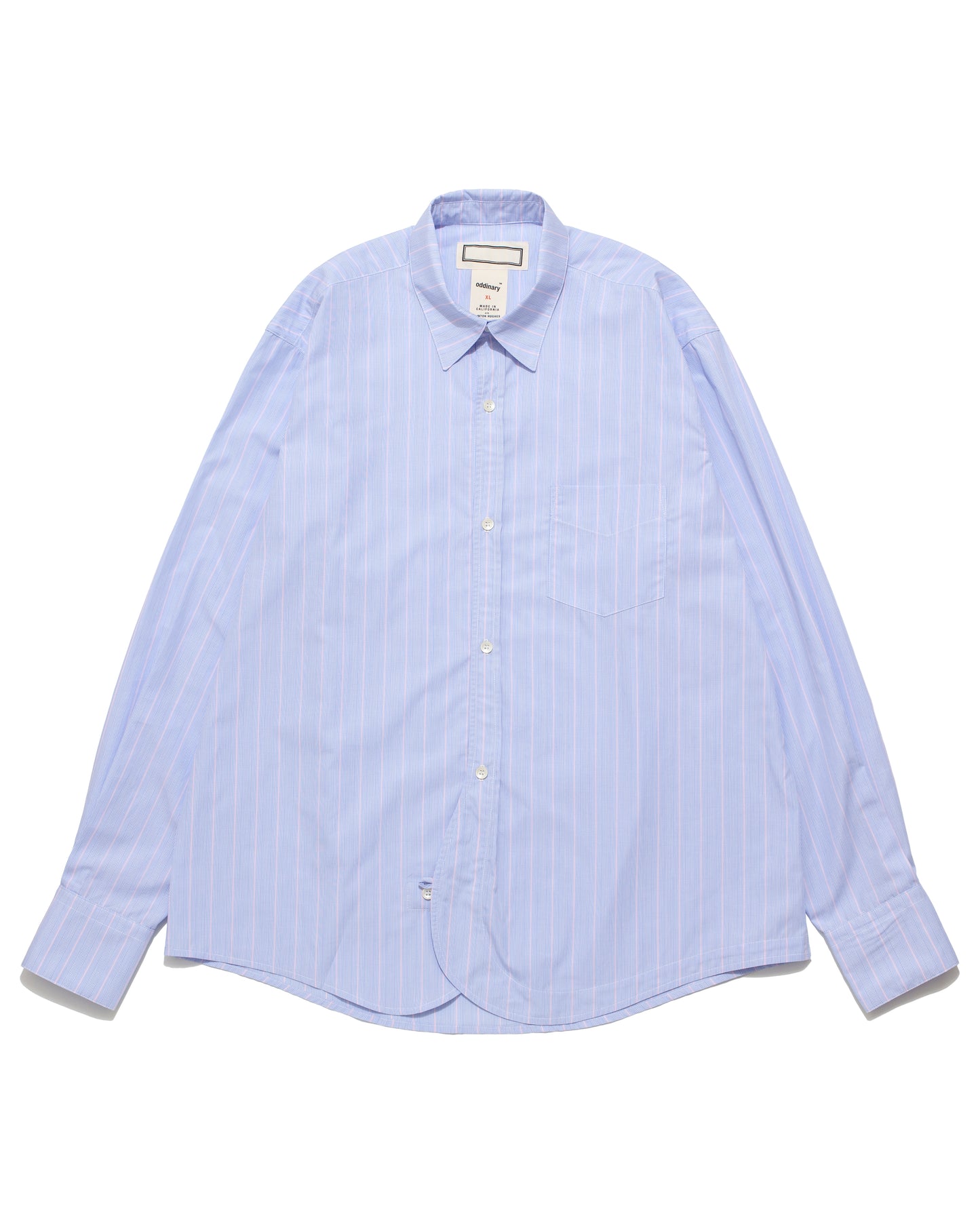 Drop Placket Shirt - Pinstripe (Long Sleeve)