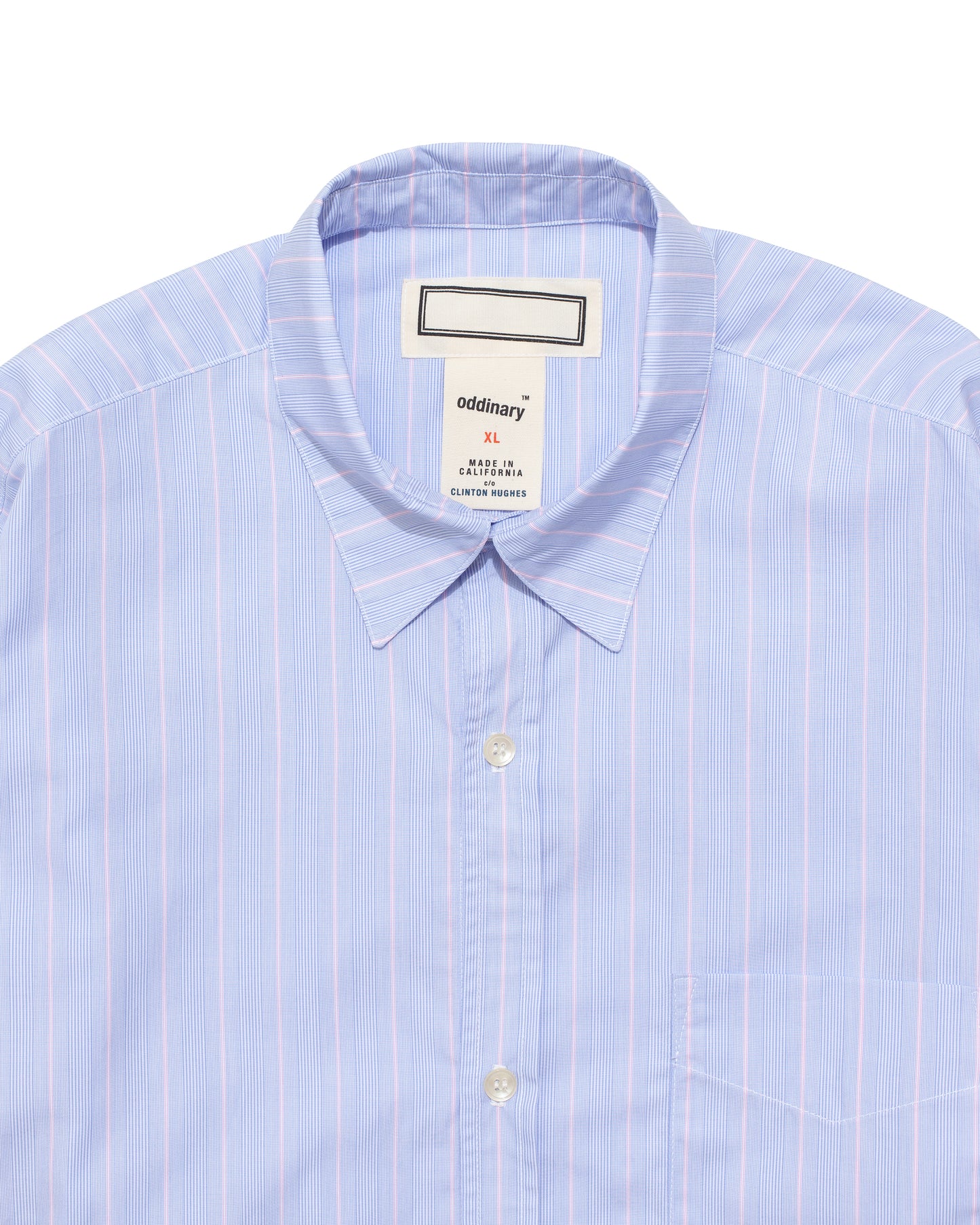 Drop Placket Shirt - Pinstripe (Long Sleeve)