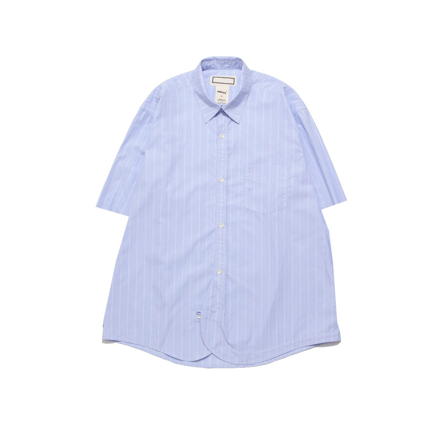 Drop Placket Shirt - Pinstripe (Short Sleeve)